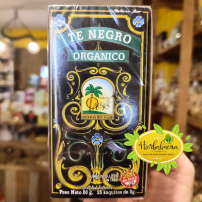 TE NEGRO ORGANICO 25 SAQ. HIERBAS DEL OASIS