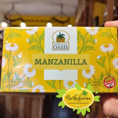 TE MANZANILLA 25 SAQ. HIERBAS DEL OASIS