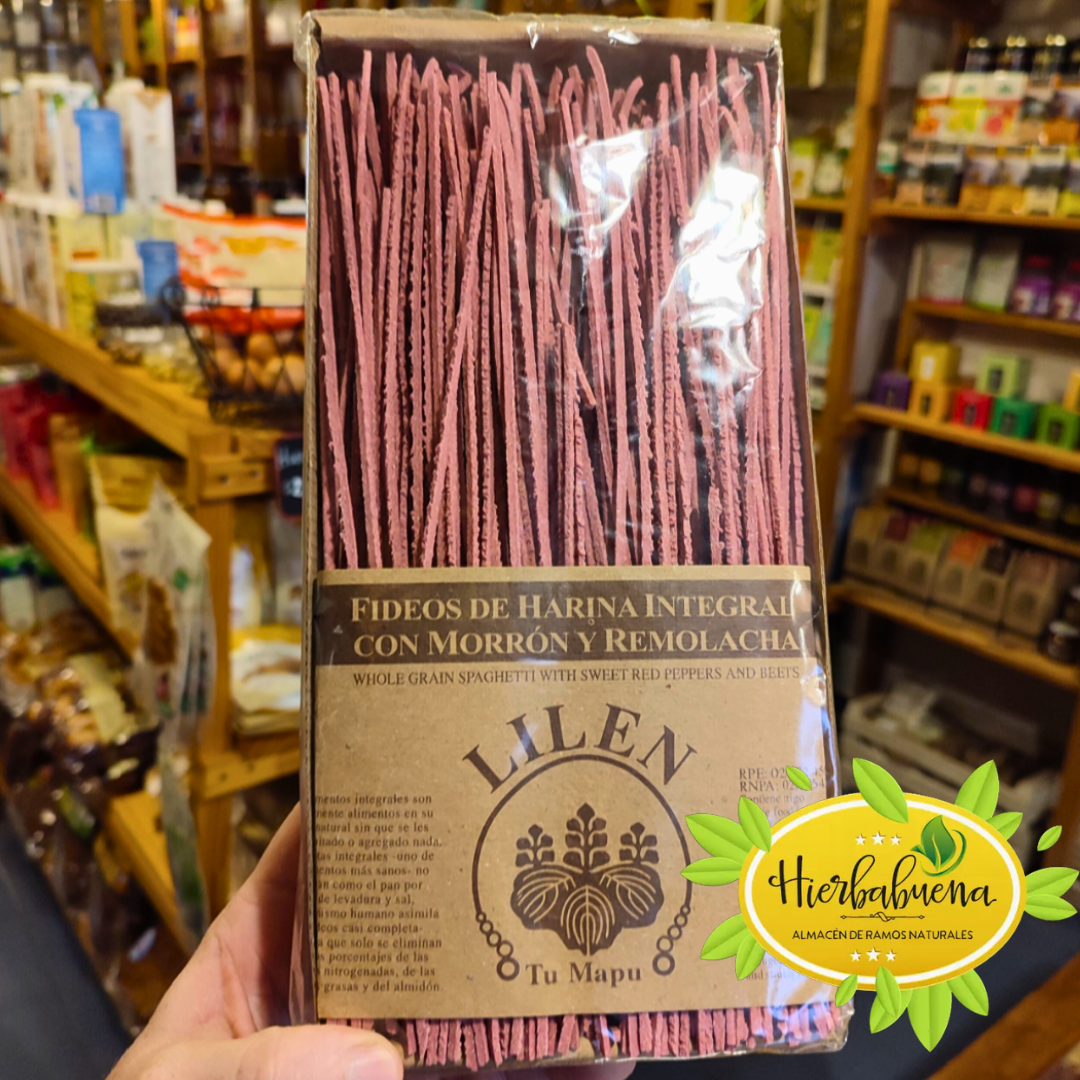 FIDEOS INTEGRALES CON MORRON 500 GR. LILEN