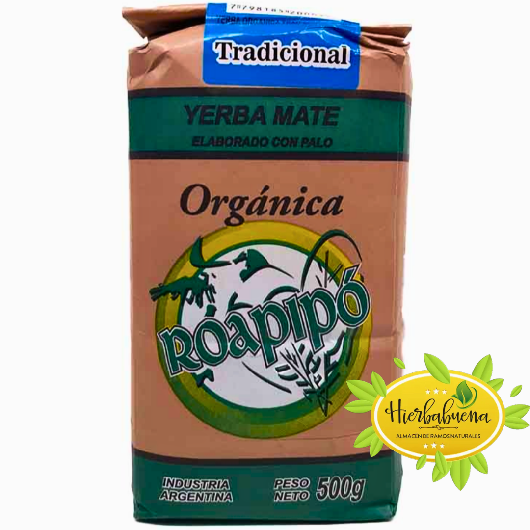 YERBA MATE ORGANICA TRADICIONAL 500 GR. ROAPIPO