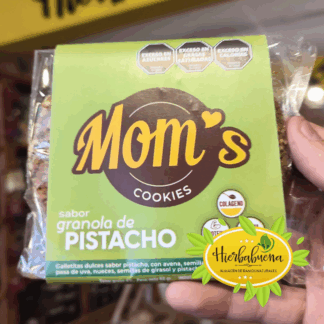 COOKIES SABOR GRANOLA DE PISTACHO 60 GR. MOMS