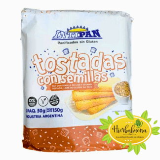 PACK TOSTADAS C//SEMILLAS 250 GR. INTIPAN
