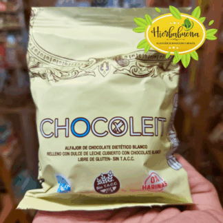 ALFAJOR DE CHOCOLATE BLANCO S//TACC 50 GR. CHOCOLEIT