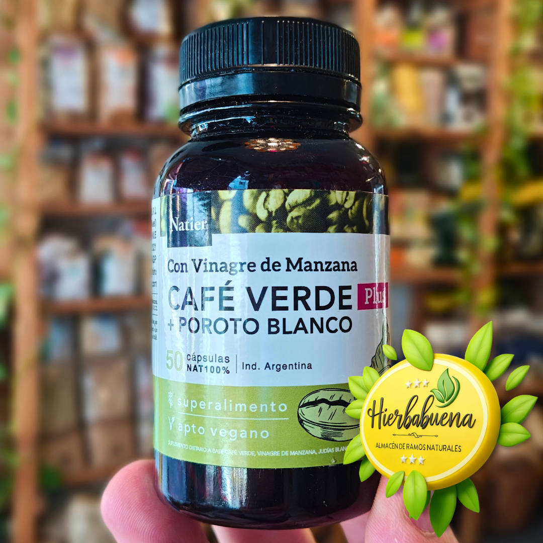 CAFE VERDE + POROTO BLANCO 50 CAP. NATIER