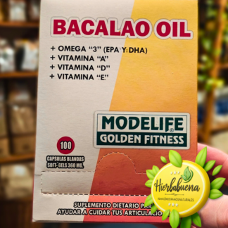 ACEITE HIGADO DE BACALAO X 10 CAP. BLANDAS MODELIFE