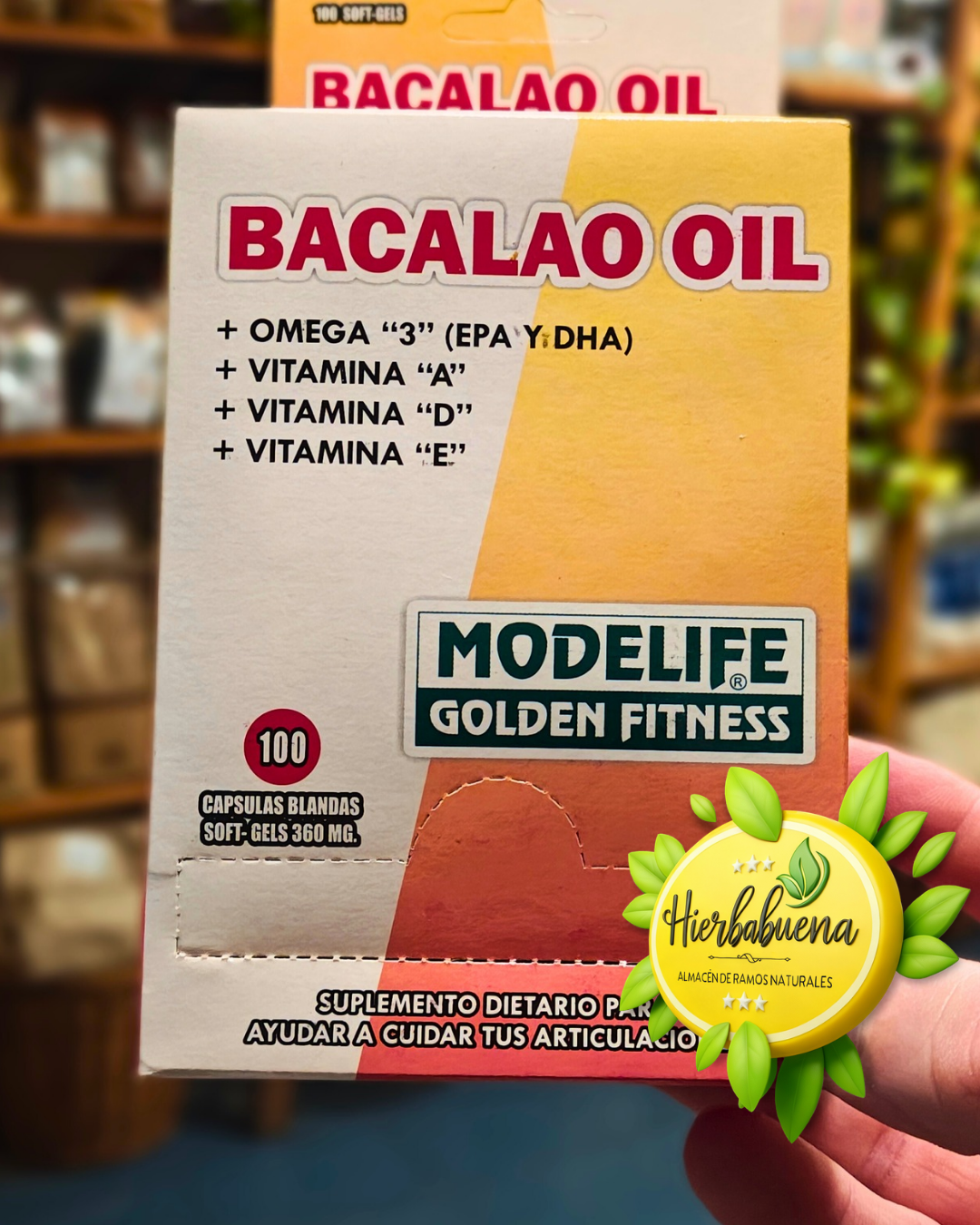ACEITE HIGADO DE BACALAO X 10 CAP. BLANDAS MODELIFE