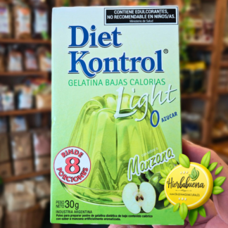 GELATINA LIGHT DE MANZANA 30 GR. KONTROL