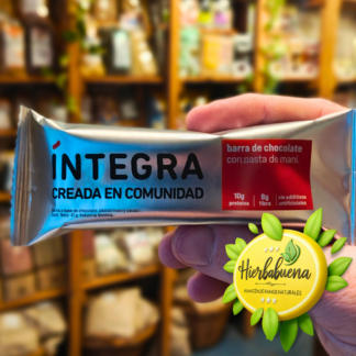 BARRA DE CHOCOLATE CON AVELLANAS 41 GR. INTEGRA