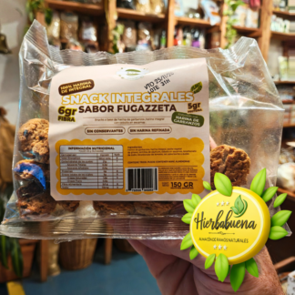 SNACK INTEGRALES S//FUGAZZETA 150 GR. UN RINCON VEGANO