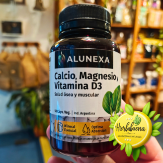 CALCIO, MAGNESIO Y VIT. D3 50 CAP. ALUNEXA