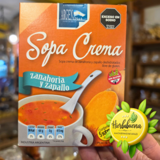 SOPA CREMA ZANAHORIA Y ZAPALLO 5 SOBRES 100 GR. ARGENDIET