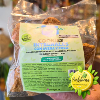 COOKIES INT. AVENA Y COCO S//AZUCAR 150 GR. DIAVEGAN