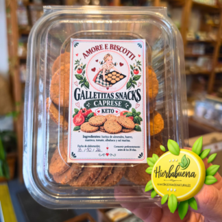 SNACK CAPRESE KETO 250 GR. AMORE BISCOTTI