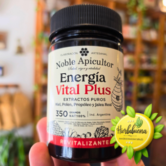 ENERGIA VITAL PLUS (MIEL, POLEN, PROPOLEO Y JALEA REAL) 350 GR. NOBLE APICULTOR