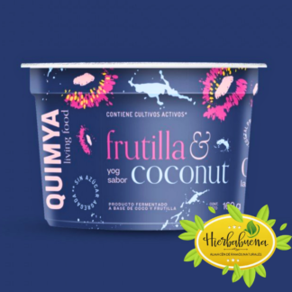 YOGURT DE COCO S//FRUTILLA S//AZUCAR 170 GR. QUIMYA
