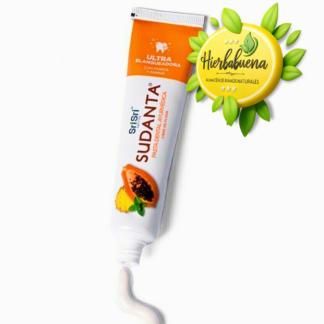 PASTA DENTAL ULTRA BLANQUEADORA PAPAYA Y ANANA 200 GR. SUDANTA