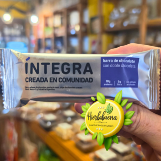 BARRA DE CHOCO DOBLE PROTEICO 41 GR. INTEGRA