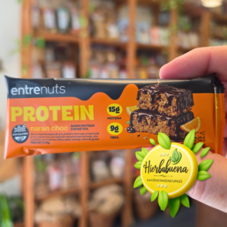 BARRA NARANJA CHOC PROTEICA 45 GR. ENTRENUTS