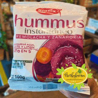 HUMMUS INSTANTANEO REMOLACHA Y ZANAHORIA 100 GR. GRANIX