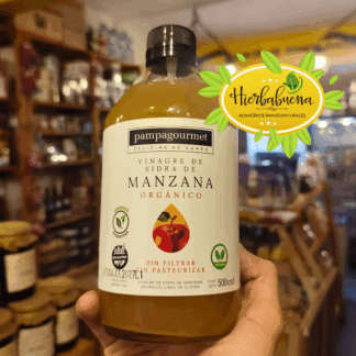 VINAGRE DE MANZANA ORGANICO 500 CC. PAMPAGOURMET