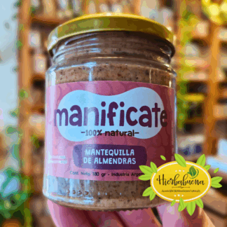 MANTEQUILLA DE ALMENDRAS 180 GR. MANIFICATE