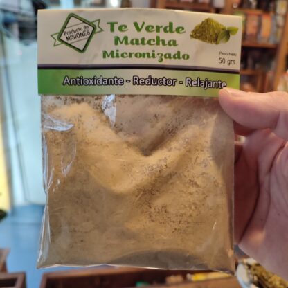 TE VERDE MATCHA EN POLVO 50 GR. PRODUCTO DE MISIONES
