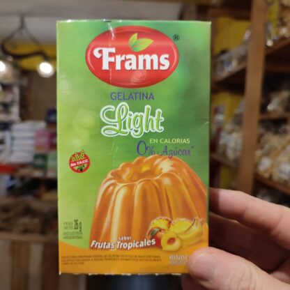 GELATINA LIGHT DE FRUTAS TROPICALES 26 GR. FRAMS