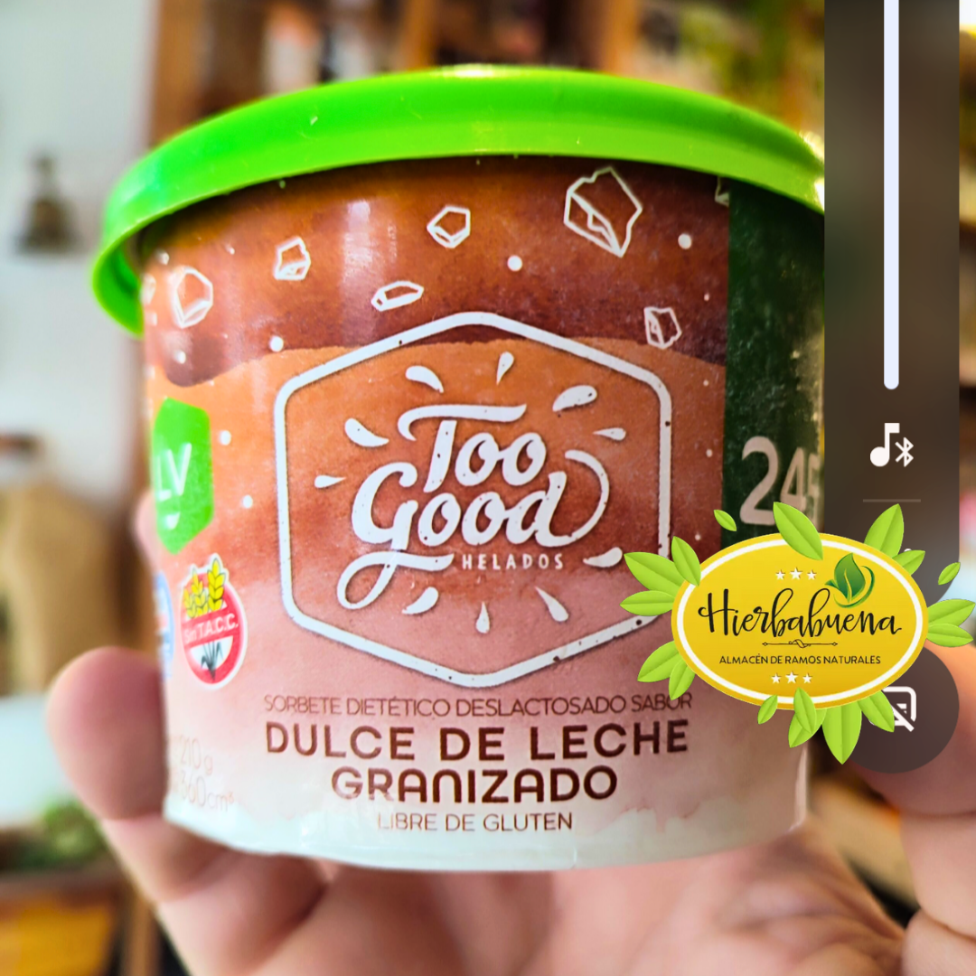 HELADO DE D. DE LECHE GRAN. VEGANO 210 GR. TOO GOOD