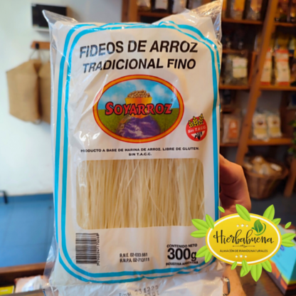FIDEOS DE ARROZ TRADIC. FINO 300 GR. SOYARROZ