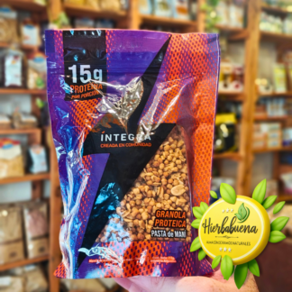 GRANOLA PROTEICA PASTA DE MANI 250 GR. INTEGRA