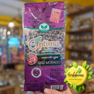 TIRABUZONES CON MAIZ MORADO VEGANO 400 GR. OPTIMA