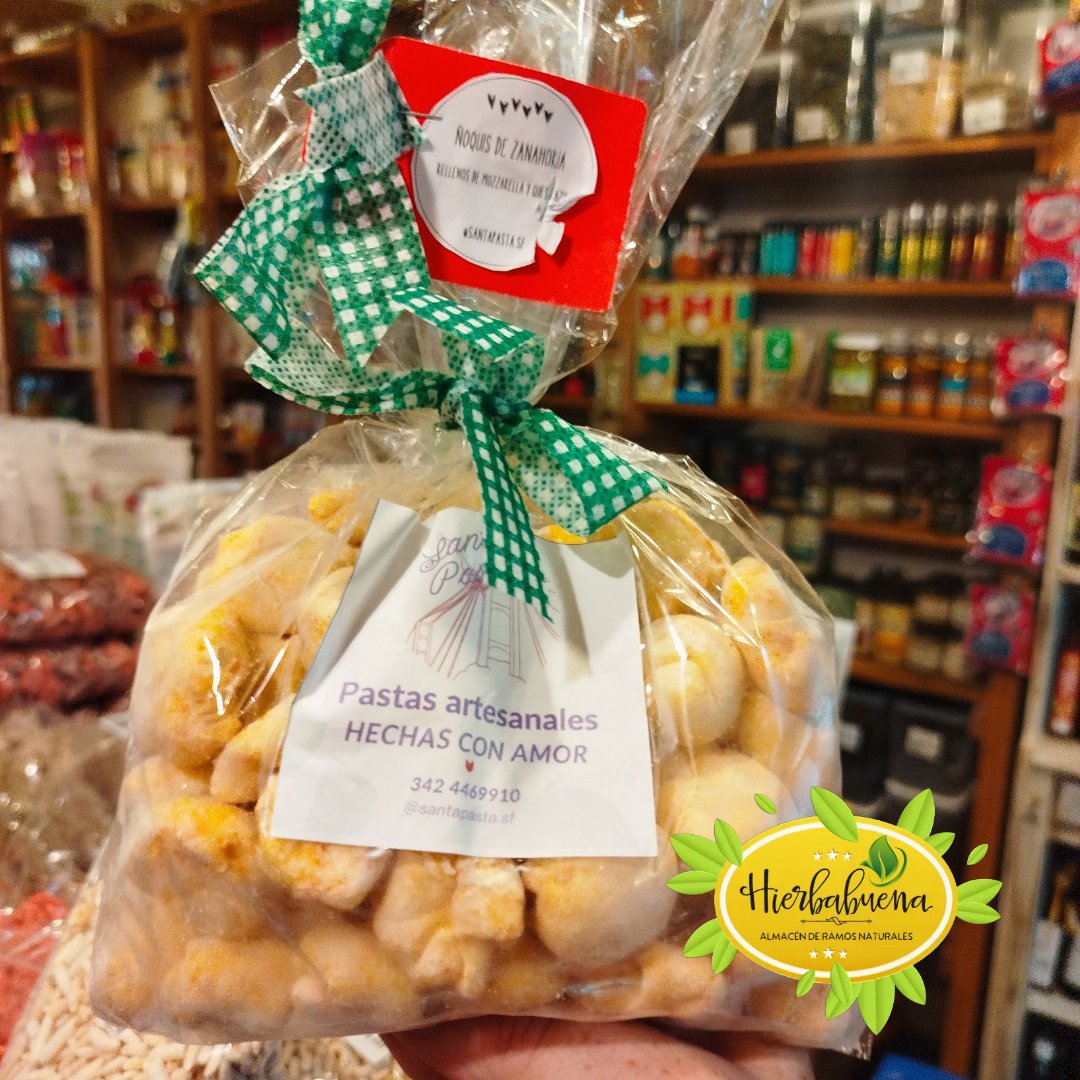 ÑOQUIS RELL ZANAHORIA Y QUESO AZUL 500 GR SANTA  P