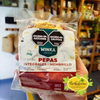 PEPAS INTEGRALES DE MEMBRILLO 250 GR. WINKA